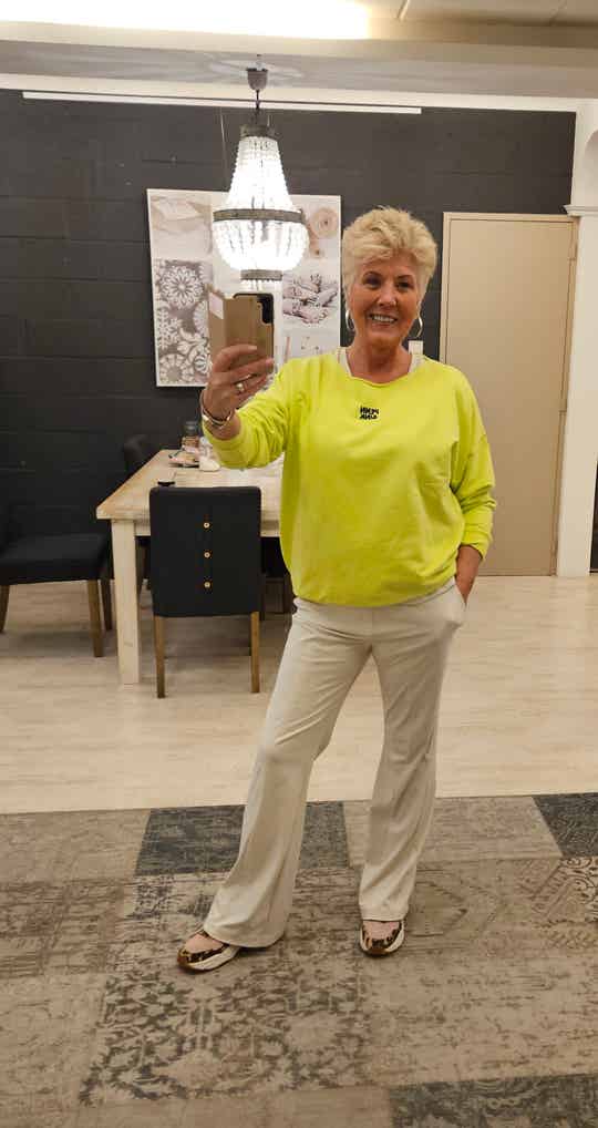 Penn & ink sweater print electric black