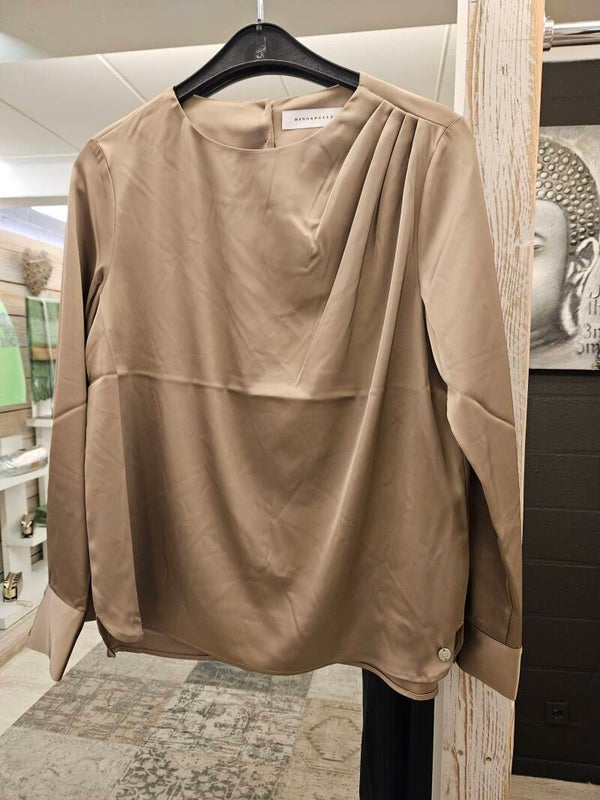 rino&pelle blouse satijn toffee