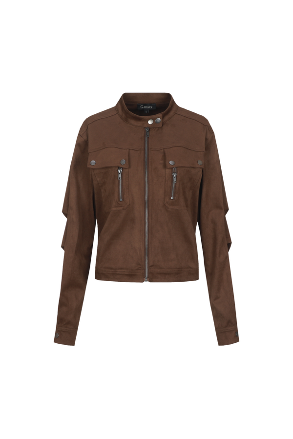 g-maxx jasje suedelook eirean dark earth