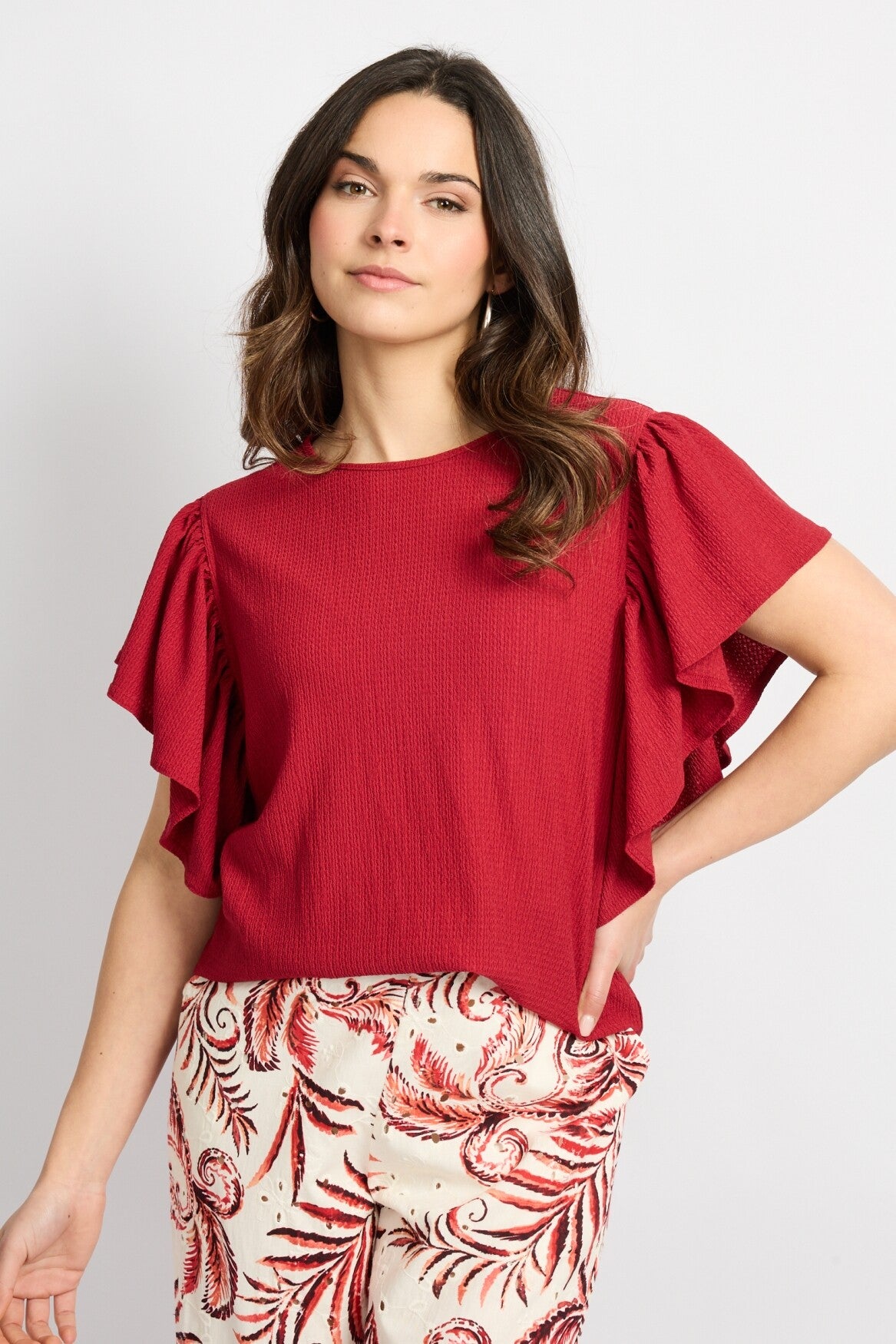 c&s the label shirt tilda red