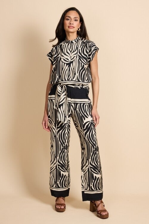 g-maxx broek ilsebel zwart/sand