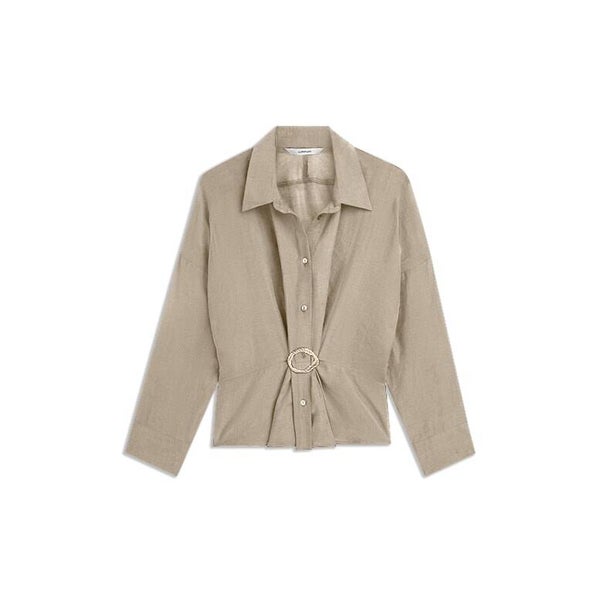 Summum blouse speld lycocell licht taupe