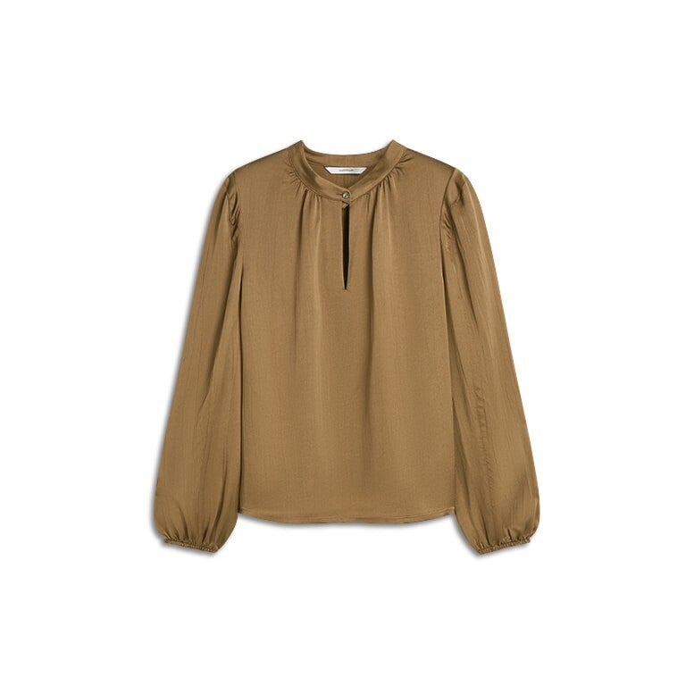 summum blouse sepia brown silk