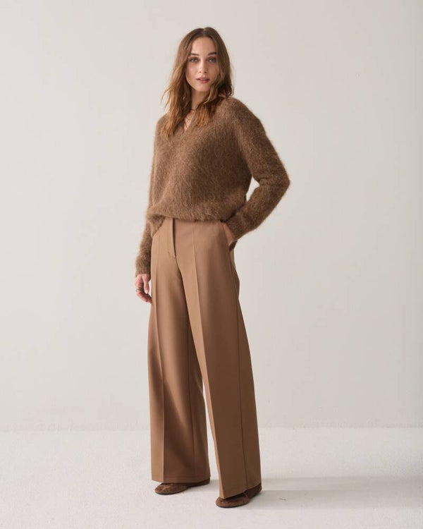 summum broek foam uni sepia brown