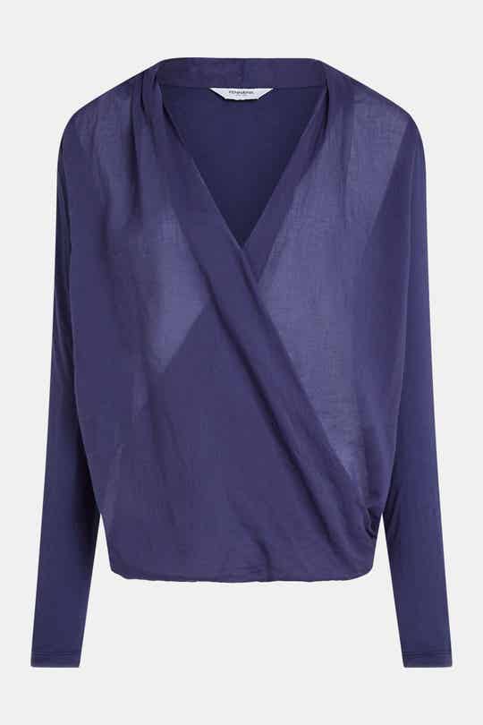 penn & ink  top overslag purple
