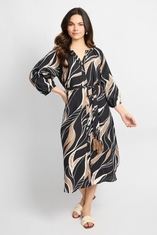 c&s the label jurk dacia zwart