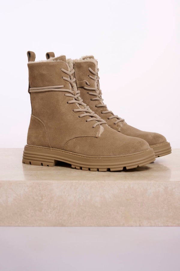 rino en pelle boots beige