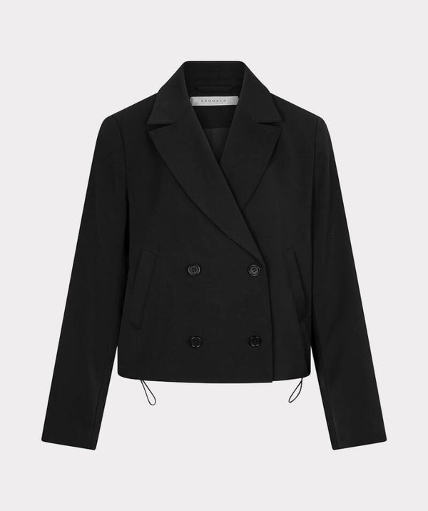 esqualo blazer cropped black