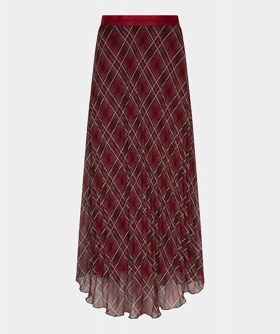 esqualo rok plisse ruit merlot