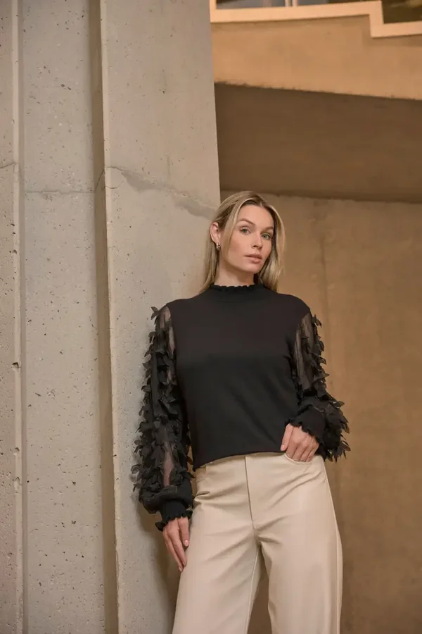 rino en pelle trui romi zwart