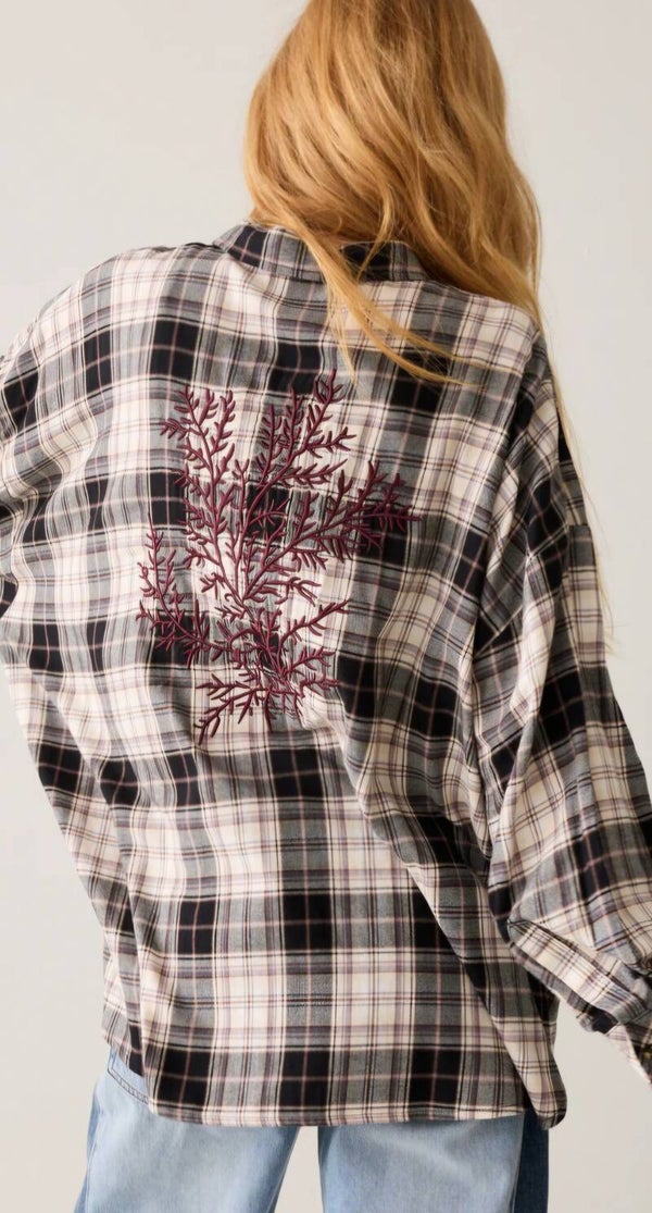 Summum blouse ruit flannel