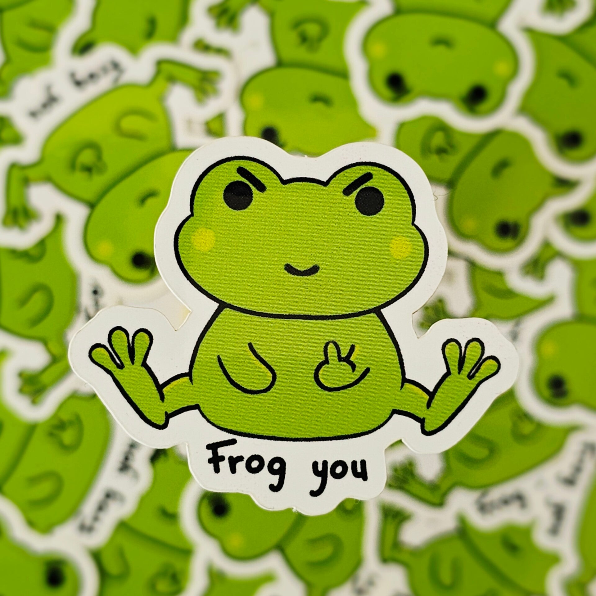 Frog You sticker
