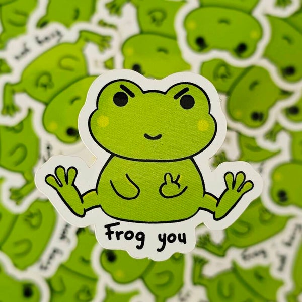 Frog You sticker