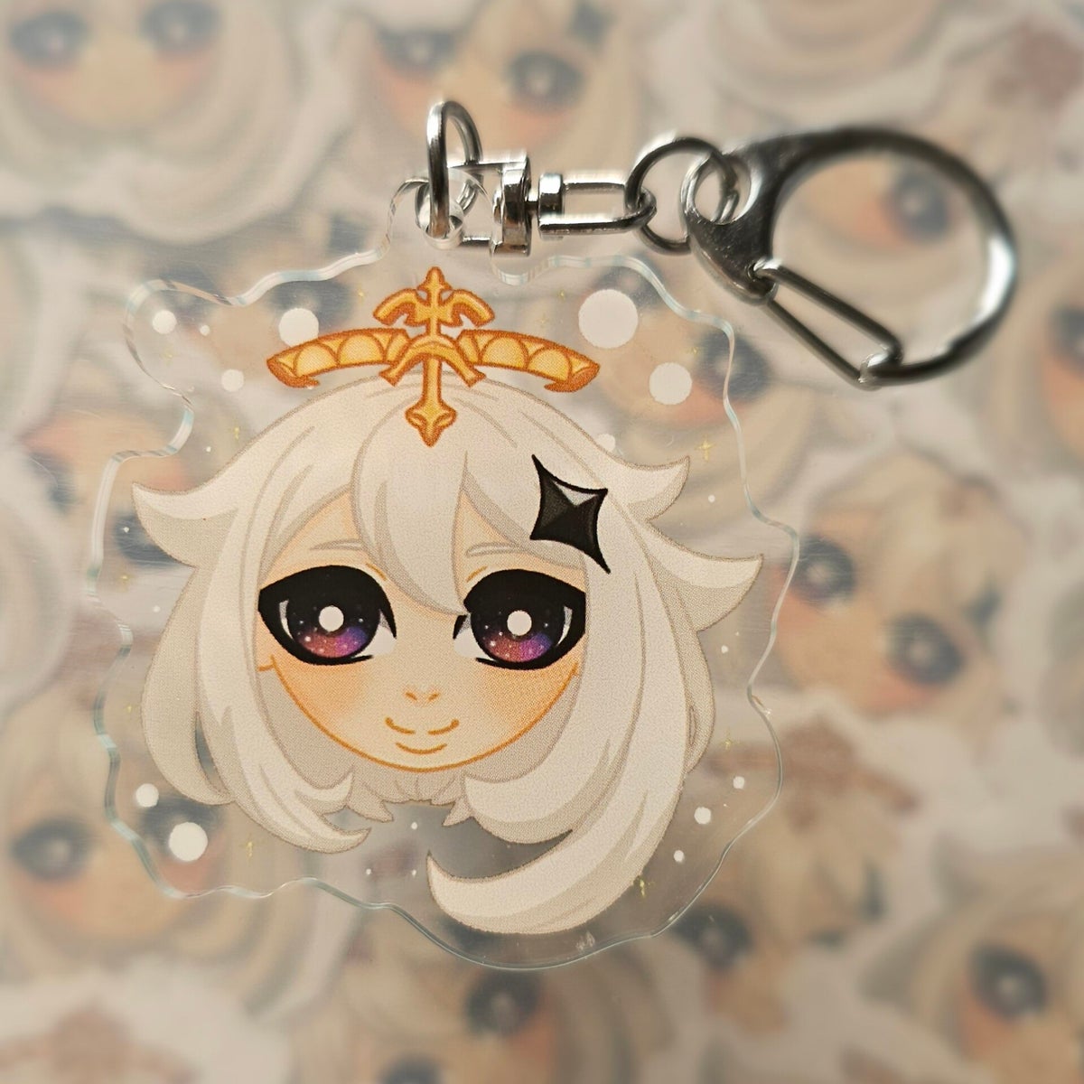 Paimon Keychain Paimon keychain | Genshin Impact | Metalicbunnyarts.com