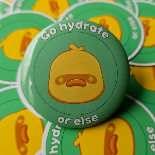 Go Hydrate or else button