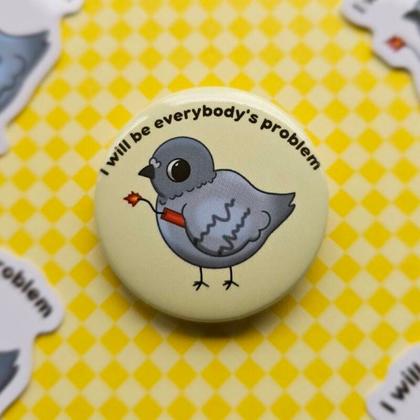 Dynamite Pigeon button