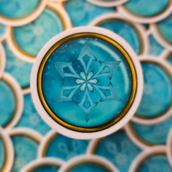 Cryo vision sticker | Genshin Impact