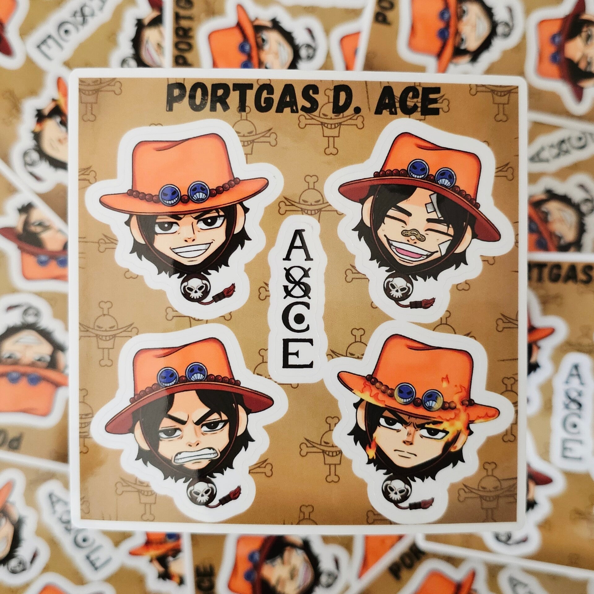 Portgas D. Ace Sticker Sheet
