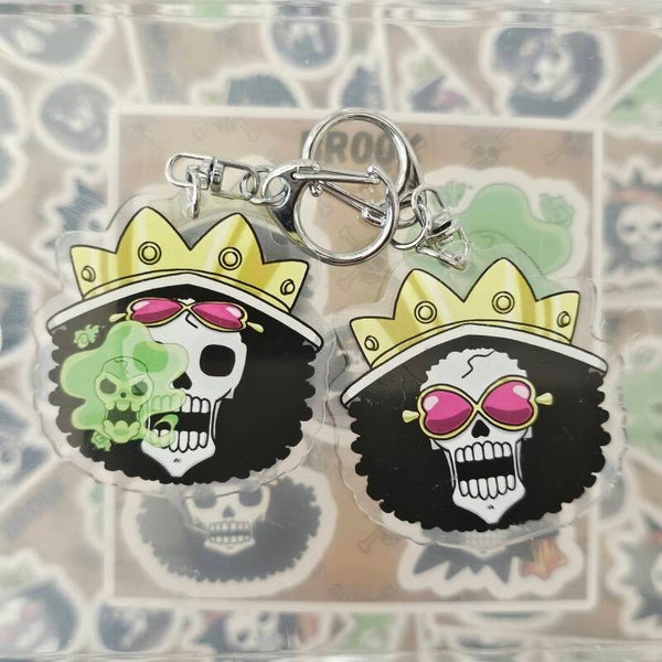 Brook double-sided keychain