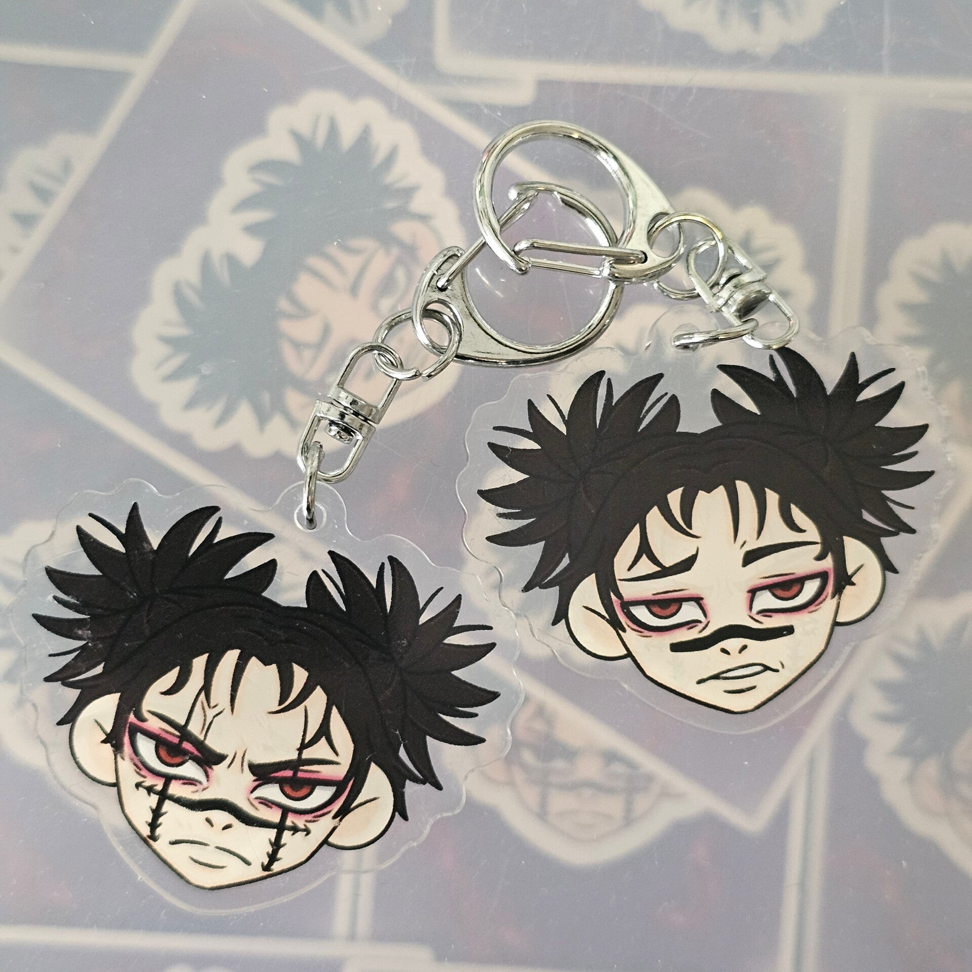 Choso double-sided keychain
