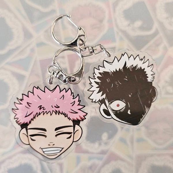 Itadori Yuji double-sided keychain
