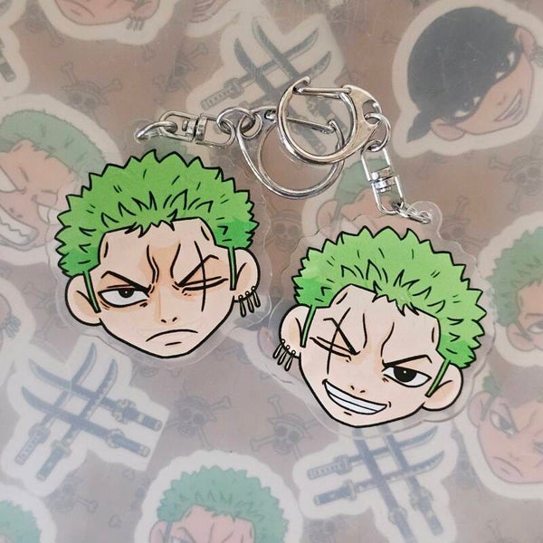 Roronoa Zoro double-sided keychain