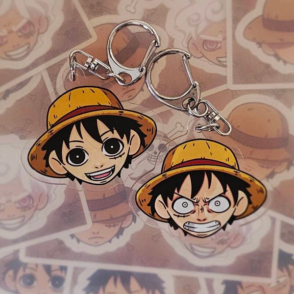 Monkey D. Luffy double-sided keychain