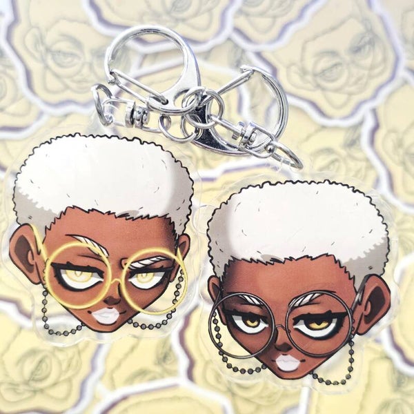 Semiu double-sided keychain