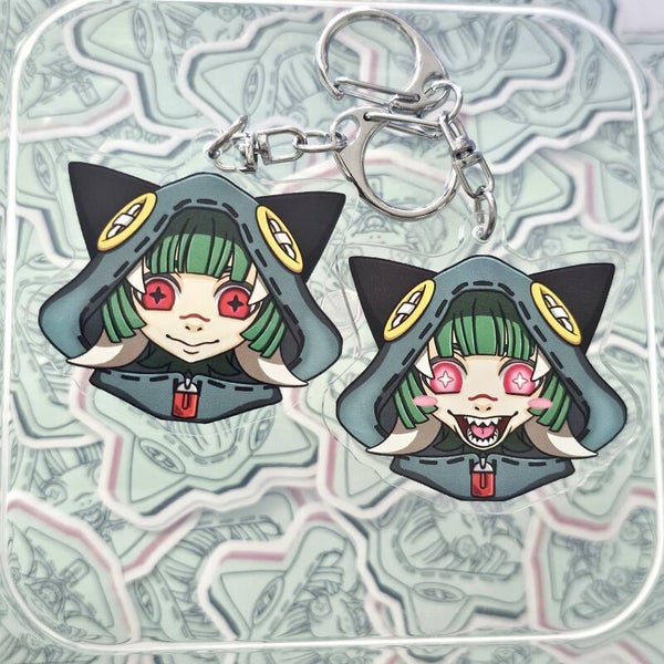 Guita double-sided keychain
