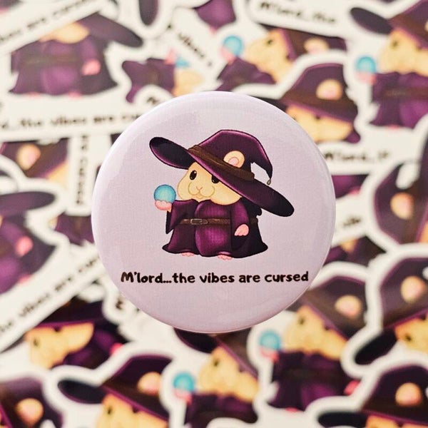 The vibes are cursed button