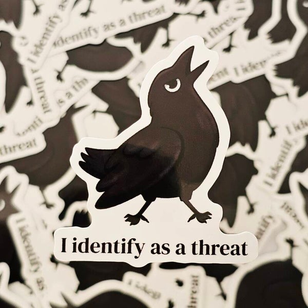 Crow identity sticker