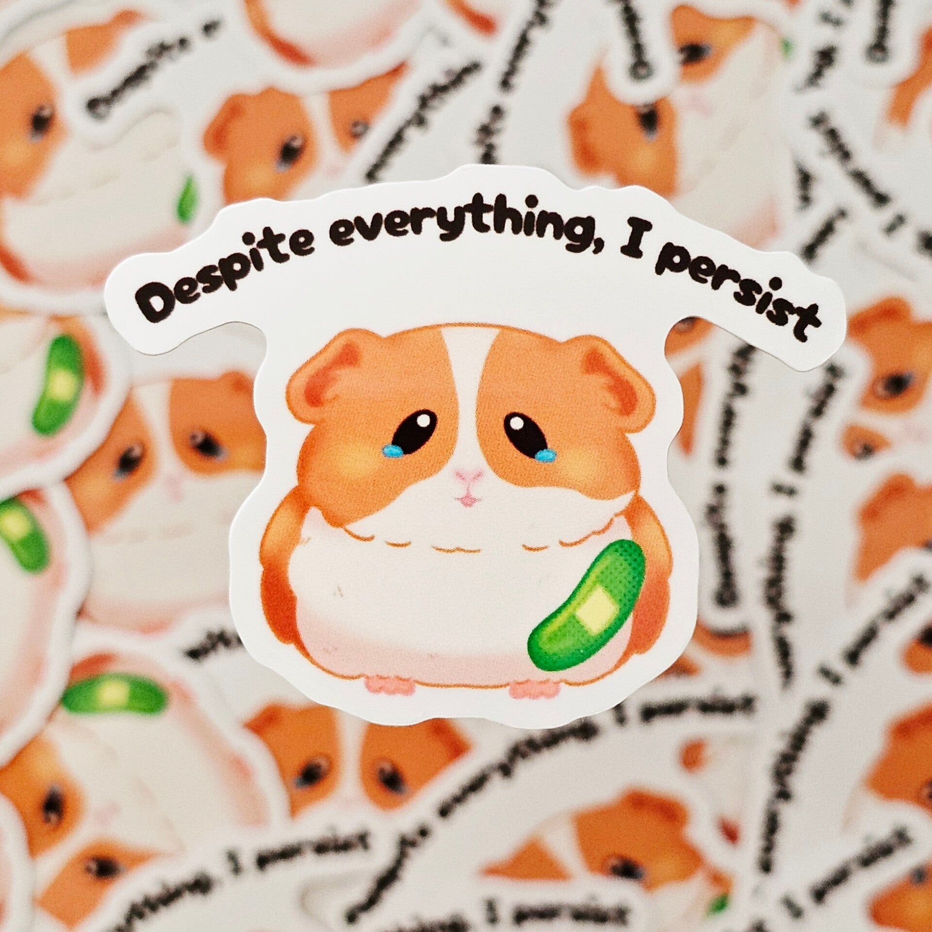Persistent guinea pig sticker