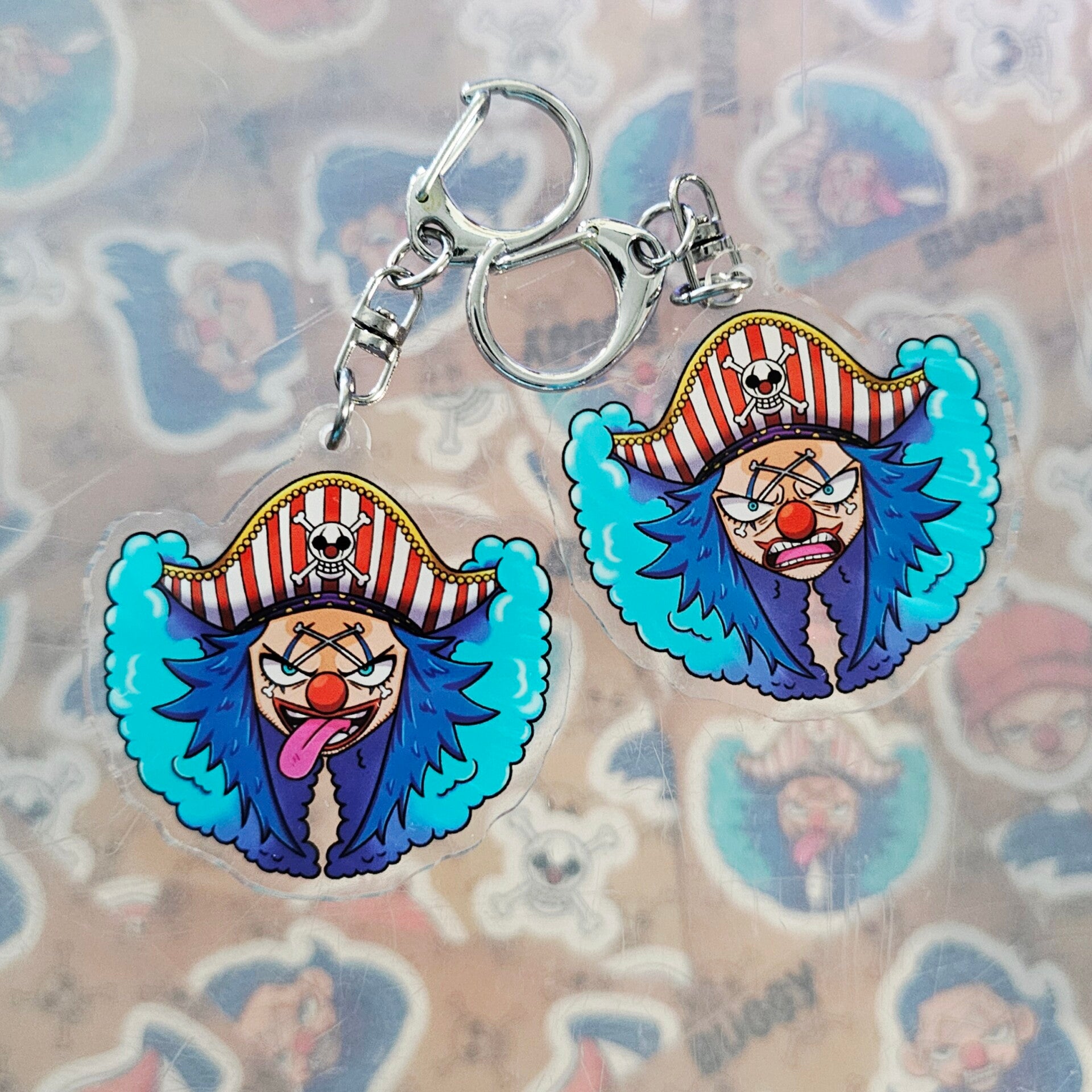 Buggy double-sided keychain