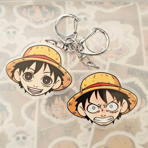 Monkey D. Luffy double-sided keychain
