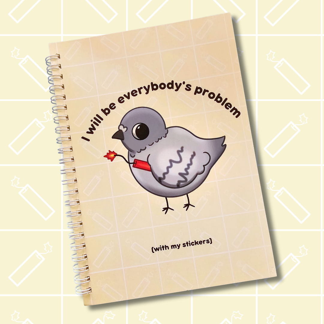 Dynamite Pigeon reusable stickerbook