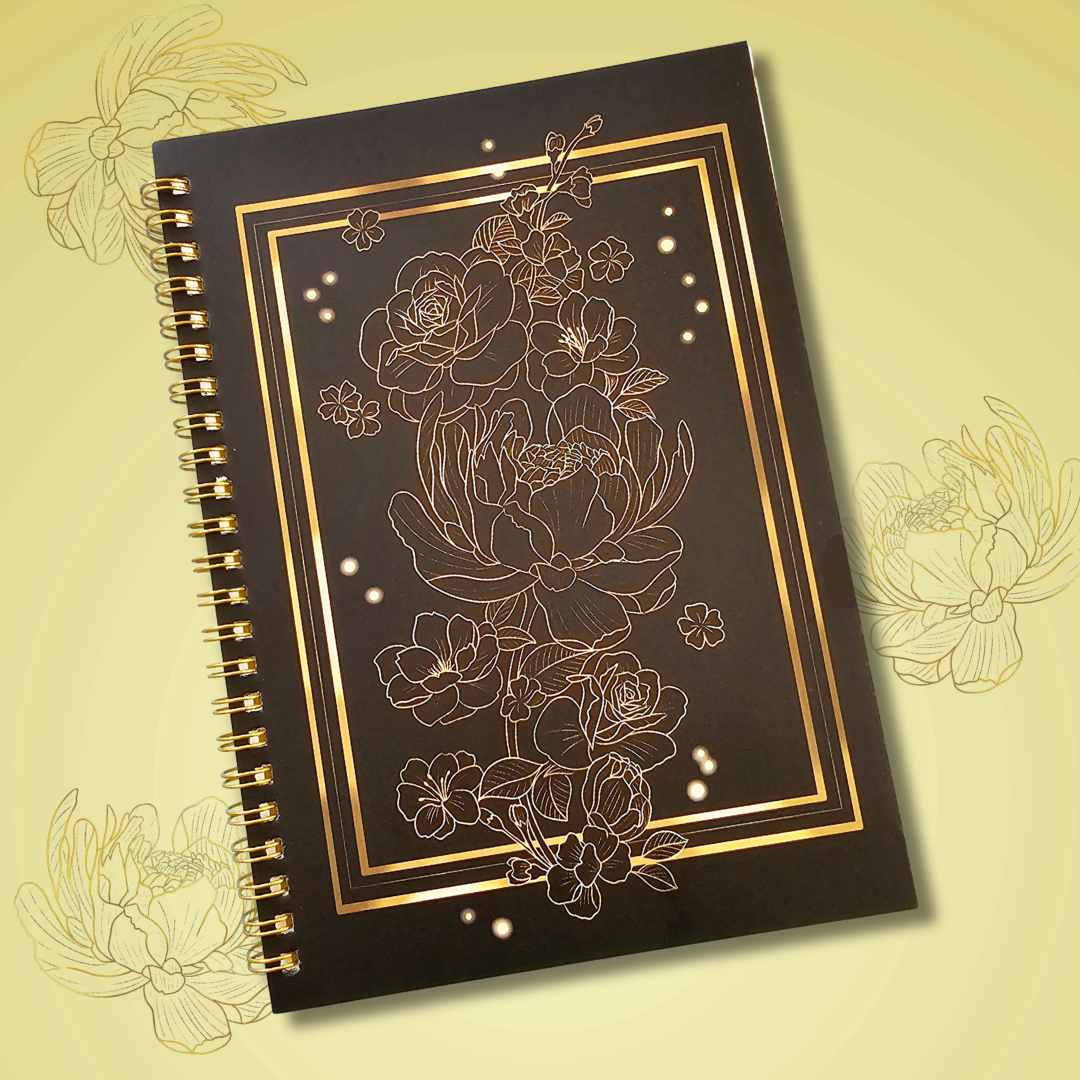 Golden Bouquet reusable stickerbook