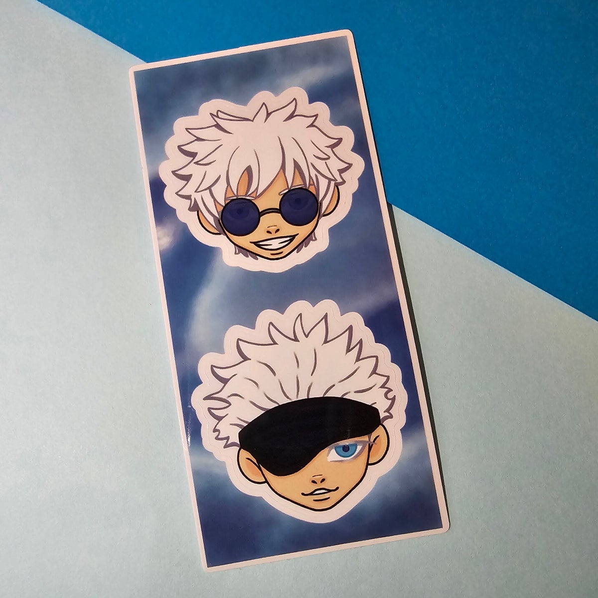 Gojo Template Sticker Satoru Gojo Dual Sticker Sheet | Metalicbunnyarts.com