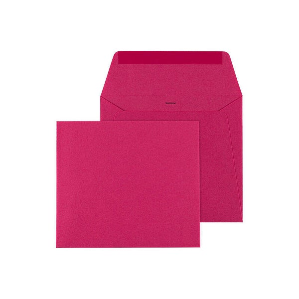 Enveloppe Fuchsia 12.5 x 14 cm