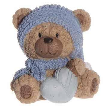 Beeldje Beer "Bo" Blauw