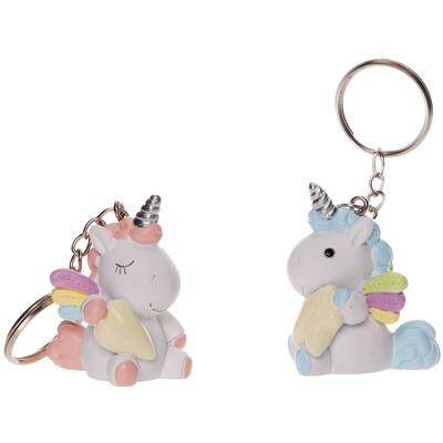 Sleutelhanger Eenhoorn "Twiny" - Blauw