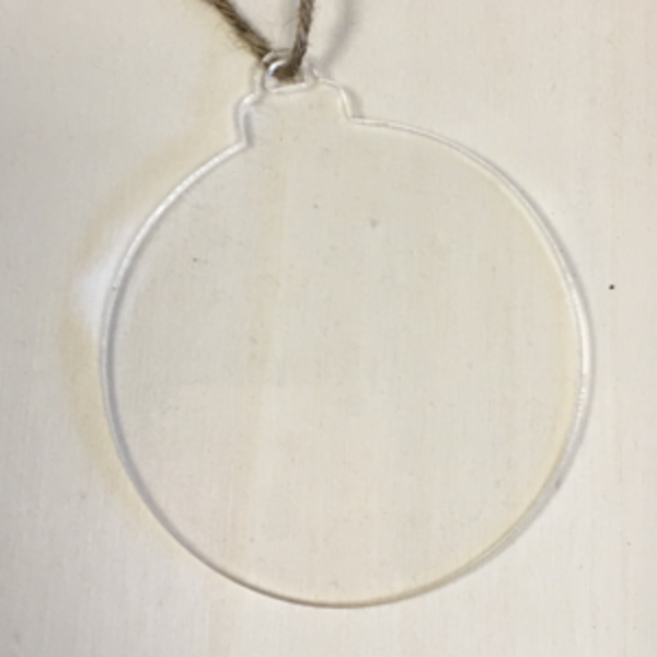 Plexi Hanger Kerstbal