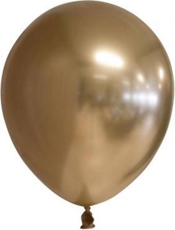 Ballonnen Goud Chrome - 15 stuks