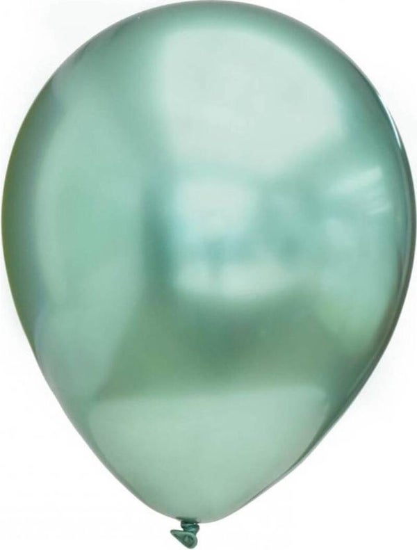 Ballonnen Groen Chrome - 15 stuks