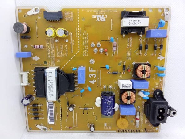 Powerboard LG 43LJ594V LGP43DJ-17F1 PLDF-L602A 3PCR01976A EAY64530001 EAX67264001(1.5)