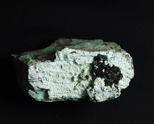 Chrysocolla met malachiet