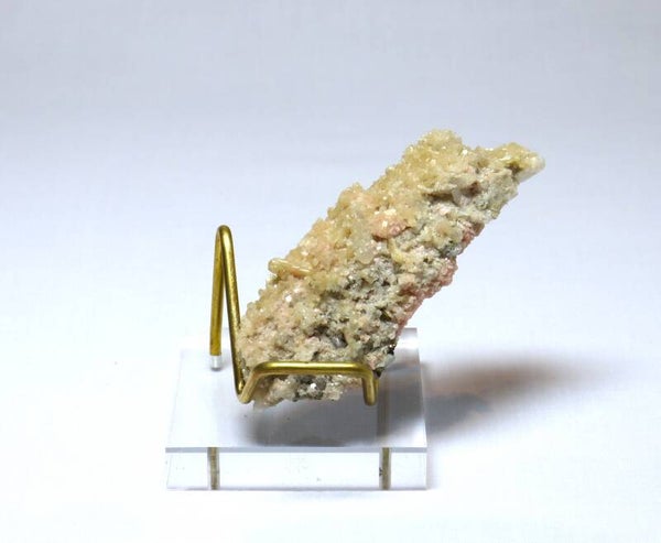 Rhodochrosiet met stilbiet en kwarts