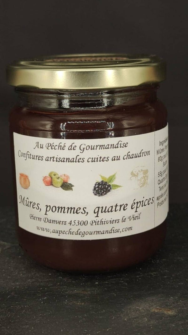 Confiture Pommes / Mûre / Quatre épices