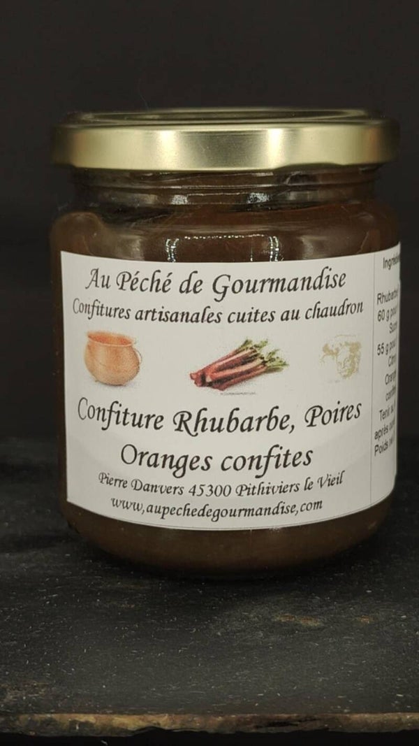 Confiture Rhubarbe / Poire / Oranges confites