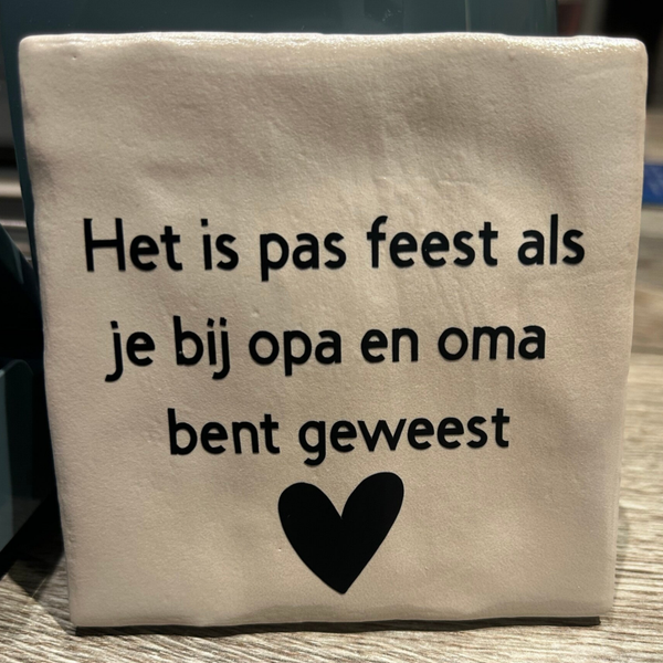 Tegeltje opa en oma