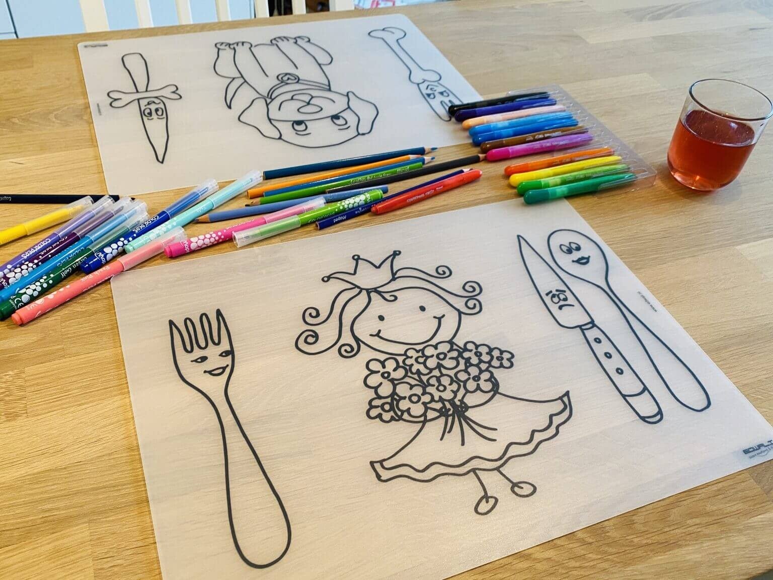 Herkleurbare placemat prinses Margriet